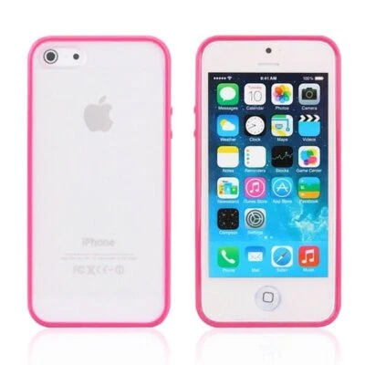 iPhone 6s Plus, 6 Plus case Bumper Case Cover Protective Frosted Hard HOT PINK