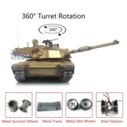 Henglong 1/16 7.0 Metal M1A2 Abrams RTR RC Tank 3918 W/ 360° Turret Rotate
