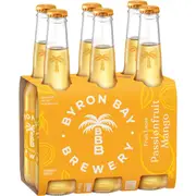 Byron Bay Brewery Passionfruit Mango Fruit Lager Bottles 355ml x 6 Pack