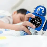 Laser Kids Robot Alarm Clock Blue
