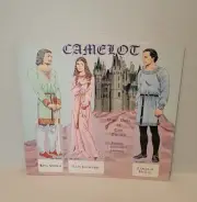 Shackman CAMELOT Paper Dolls by Tom Tierney 7 Dolls King Arthur Lancelot School