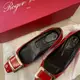 [二手] 二手Roger vivier 25mm紅色鞋款