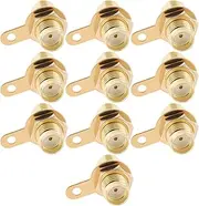 eMagTech 10pcs SMA Socket Panel Mount Socket Suitable for Base Stations Antennas Telecommunication Equipment