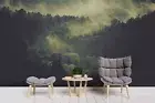 3D Forest Foggy Wallpaper Wall Mural Removable Self-adhesive 119