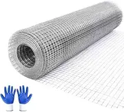 Fine Mesh Wire Mesh Fence 30 cm x 6 m, 0.5 mm Thickness 6 x 6 mm Mesh Size, Wire Mesh Roll Galvanised, Metal Mesh as Aviary Wire, Chicken Wire, Vole Mesh for Raised Bed in The Garden