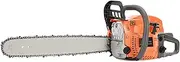 58cc 20 Inch Gasoline Chainsaw Multifunctional High Power Gas-powered Fast Cutting Labor-saving Gas Sawing Handheld Cutting Wood Chainsaw Logging Machine Garden Supplies (Metal)