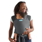 Moby Elements Wrap Baby/Infant Cotton Adjustable Travel Body Carrier Asphalt
