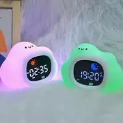 Digital Sunrise Alarm Clock with White Noise Machine – Night Light with Wake-Up & Sleep Alarm – 9 Colour Mood Sleep Trainer, 6 Soothing Sounds, Adjustable 6 Brightness & Volume Levels