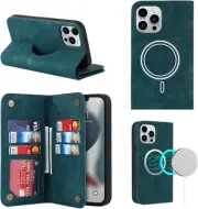 Case for iPhone 13 Pro Max Case Wallet Leather[Support Magsafe Charging][Card