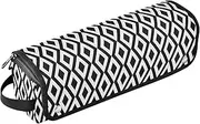 [sanluoli] Hot Hair Tools Travel Bag and Heat Resistant Mat Curling Iron Travel Holder Storage Bag Dynamic Shading Pattern Black White