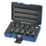 TRAX 10Pcs 1/2″ Dr. Impact SAE Hex Socket Bit Set 5/32" to 3/4" ARX-IBS40010HS