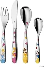 WMF Disney Princess Children's Cutlery Set 4 Pieces Children's Cutlery Stainless Steel Cutlery Children from 3 Years Polished Cromargan Dishwasher Safe