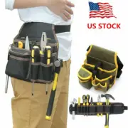 Electrician Tool Bag Waist Pocket Belt Canvas Hardware Toolkit Storage Pouch USA