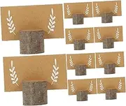 GETAJGHSD 1 Set Picture Holder Party Table Centerpiece Memo Clip Holder Photo Card Holder Tabletop Paper Card Holder Table Number Holders Rustic Picture Clip Holder Picture Stand