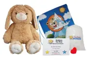 Make Your Own Stuffed Animal 16" "Flopsy The Bunny" - No Sew - Kit With Cute Bac