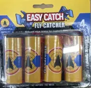 4 Rolls Sticky Fly Trap Paper Insect Bug Catcher Strip Flies Sticker NonToxic