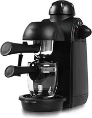Espresso Coffee Machine，Coffee Makers with Milk Frother, Coffee and Cappuccino Maker, Removable Drip-Tray, Anti-Drip System, 240ml Large Capacity， Metal