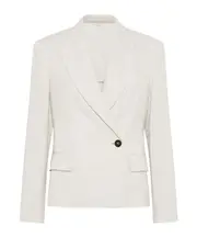 Brunello Cucinelli Sparkling Jacket IT40,IT44,IT42 off white