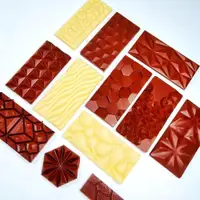 在飛比找ETMall東森購物網優惠-tangba堂巴 花式巧克力板塊模具 水流 水滴 磚石菱形巧