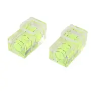 2 PCS Hot Shoe Bubble Level Camera Two Spirit Level for Digital and9176