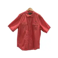 在飛比找蝦皮購物優惠-RALPH LAUREN 休閒襯衫 男裝棉 紅色 短袖日本直