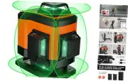 4x360° Laser Level 360 Self Leveling, 16 Line Laser Leveler for Construction