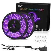 33ft LED UV Black Light Strip Kit, 600 Units UV Lamp Beads, 12V Flexible