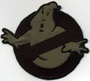 OD [olive drab] & Black Ghostbusters No Ghost Iron on Patch