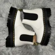 New Platform Dr. Martens Chelsea Boots White Women's size EU 37