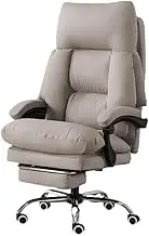 Ergonomic Office Chair Ergonomic Office Chair with Cat Paw Leather Reclining Comfort for Boss Home Use Long Sitting Desk Chair