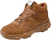 [JiuQing] Men's Hiking Boots Outdoor Walking Shoes Hook-Ring Lightweight for Travel Camping