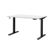 Oikiture Electric Standing Desk Dual Motor 120cm White Tabletop