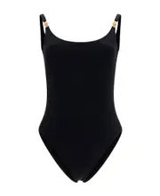 Versace Greca Detailed One-Piece Swimsuit 1 Black