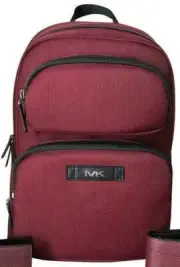 Michael Kors Kent Sport Utility Large Merlot Backpack 37U1LKSC50 Red $448 FS