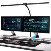 Desk Lamp with Clamp, 31.5" LED Desk Lamp for Home Office, 24W Mattblack