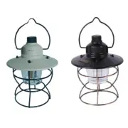 Metal Hanging Lantern Portable Camping Light USB Rechargeable LED Light for Yard