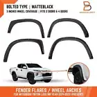 3" Matteblack Bolted Fender Flares Set for Mitsubishi Triton Ute MR 2019-2023