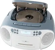 Reflexion RCR2260DAB/BL Portable CD/MP3 Cassette USB DAB+ Stereo Radio (2 x 12 Watt Max Music Power), 3.5 mm Aux-in Connection and 3.5 mm Headphone Output, Digital LCD Display, Blue