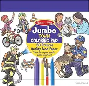 Melissa and Doug - Jumbo Colouring Pad - Town