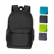 20L Lightweight Packable Backpack, Water Resistant Foldable Backpack, Black
