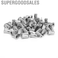 在飛比找蝦皮購物優惠-Supergoodsales 50 件裝防銹緊韌體鉚螺母耐磨