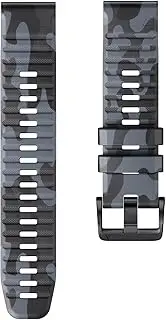 22mm 26MM Camouflage Silicone Watch Band For Garmin Fenix 5/6 Pro/7X Instinct 2/2X Forerunner 955/945 Quick Release Wristband WFJ