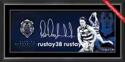 PATRICK DANGERFIELD GEELONG CATS AFL BROWNLOW MEDALLIST HAND SIGNED FRAMED PRINT