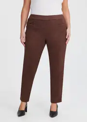 [Taking Shape] Taking Shape Mix It Up Media Pant Size 20 in Truffle - Plus Size Women's Bottoms Truffle