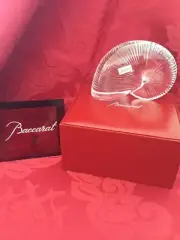 NIB FLAWLESS Stunning BACCARAT France Crystal 4” SEA SHELL SNAIL ESCARGOT Figure
