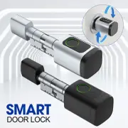 Smart Keyless Door Lock Cylinder Finger prints Tuya Remote Control Smart Lock