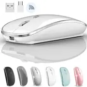 2.4G USB C Receiver Wireless Mouse for Computer Chromebook for Microsoft Lapt...