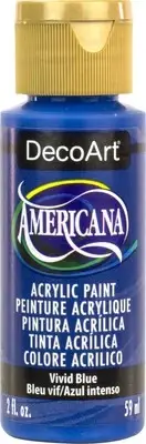 DecoArt Americana Acrylic Paint 2oz-Vivid Blue DA-394
