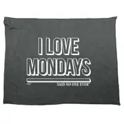 Love Mondays Snoe - Funny Novelty Soft Sport Microfiber Towel
