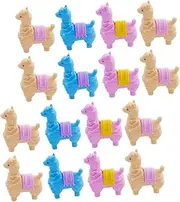 CORHAD 16pcs Eraser Mini Toys Kid Toy Children Toys Mini Alpaca Decor Educational Toys Toys for Children Mini Miniture Decoration Mini Alpaca Model